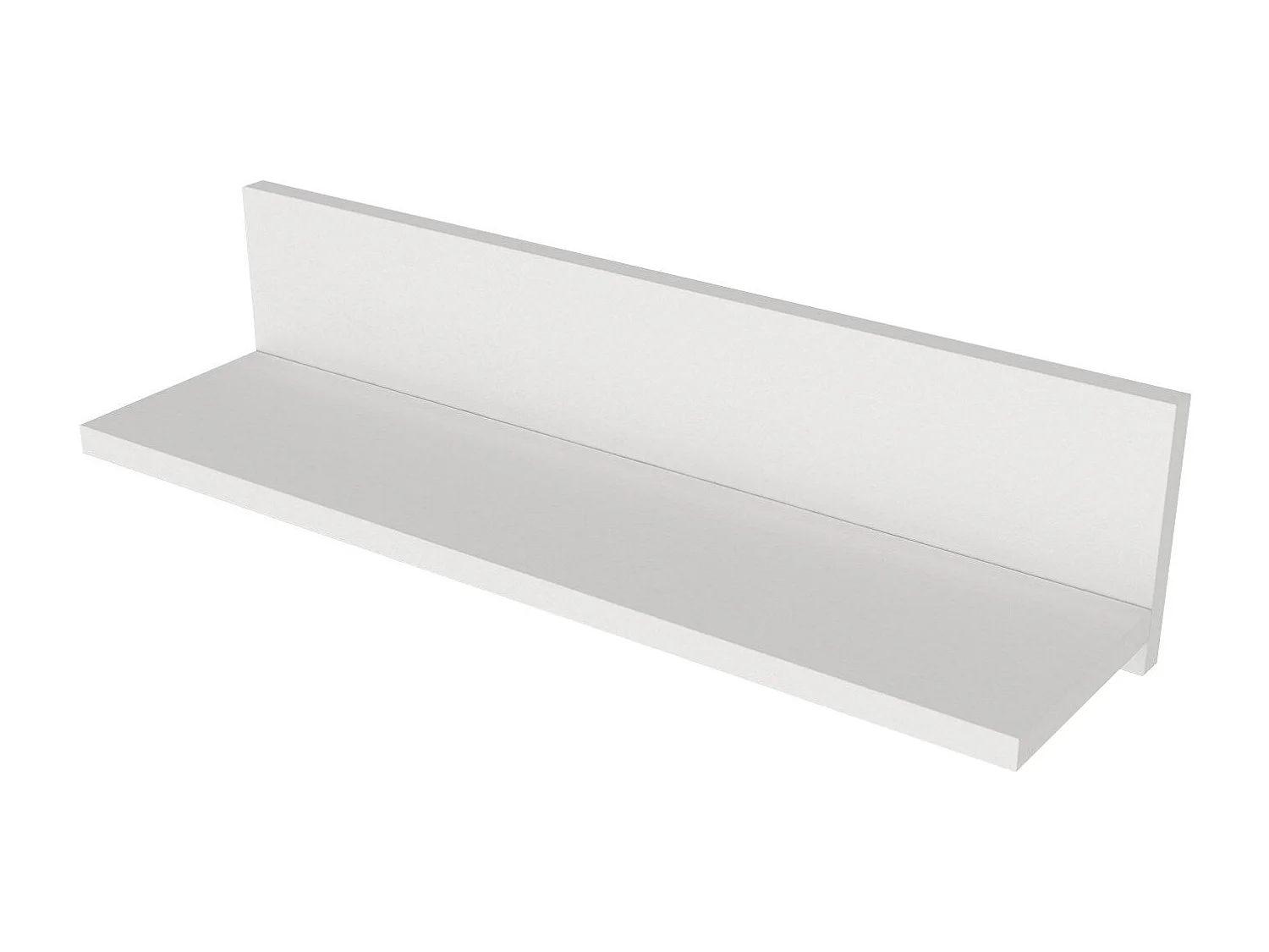 Mensola da parete – 60 cm x 14,5 cm x 14,5 cm – Bianco – Pannello truciolare rivestito in melamina