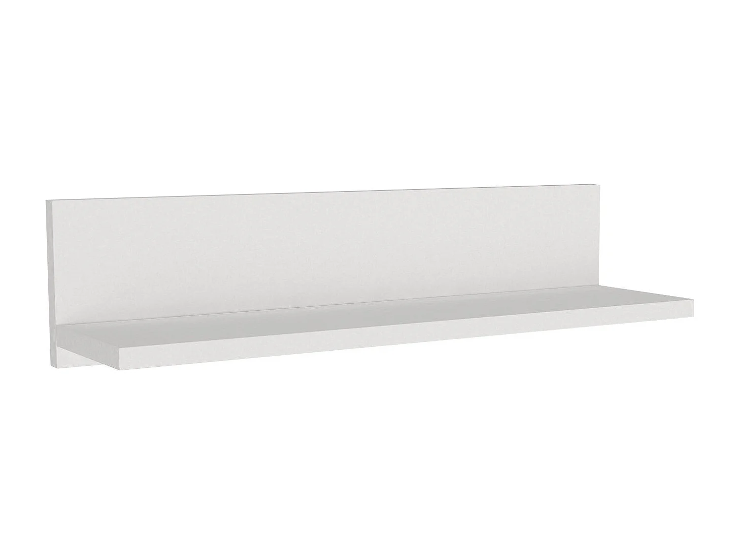 Mensola da parete – 60 cm x 14,5 cm x 14,5 cm – Bianco – Pannello truciolare rivestito in melamina