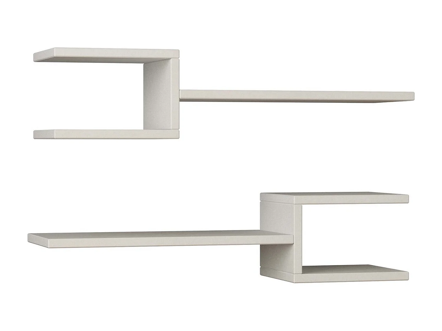 Mensola da parete – 74,5 x 18,2 x 19,6 cm – Bianco – MDF