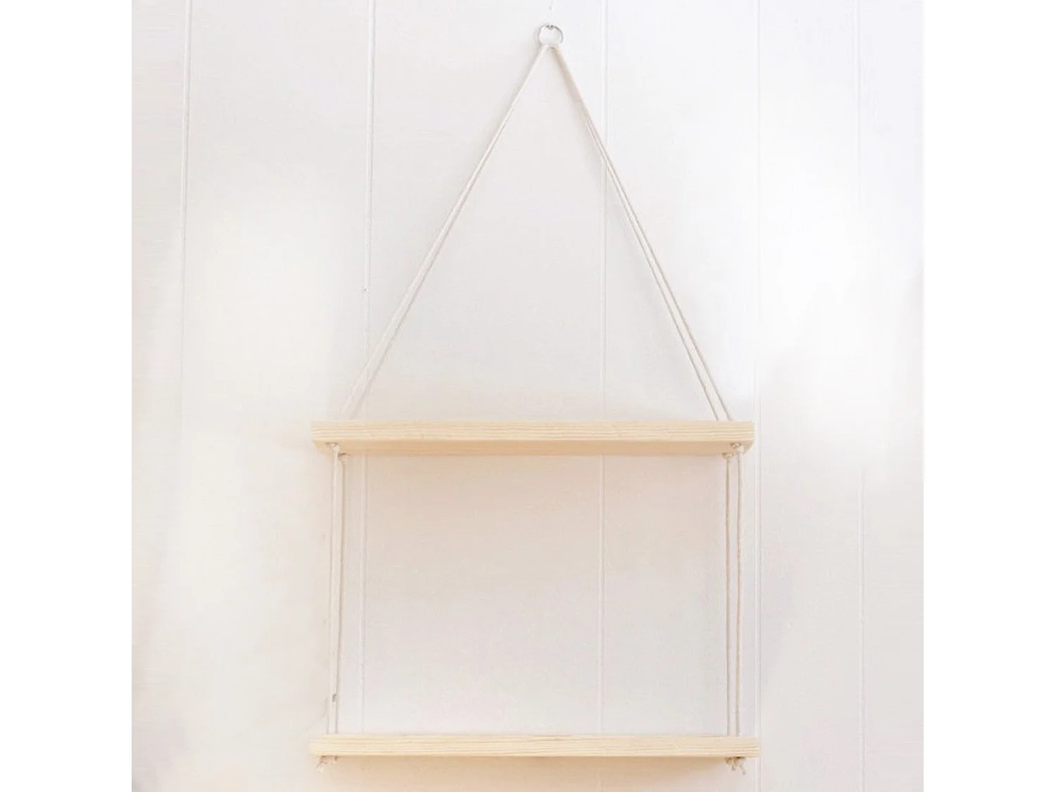 Wandplank – 40 cm x 14 cm x 2 cm – walnoot – dennenhout