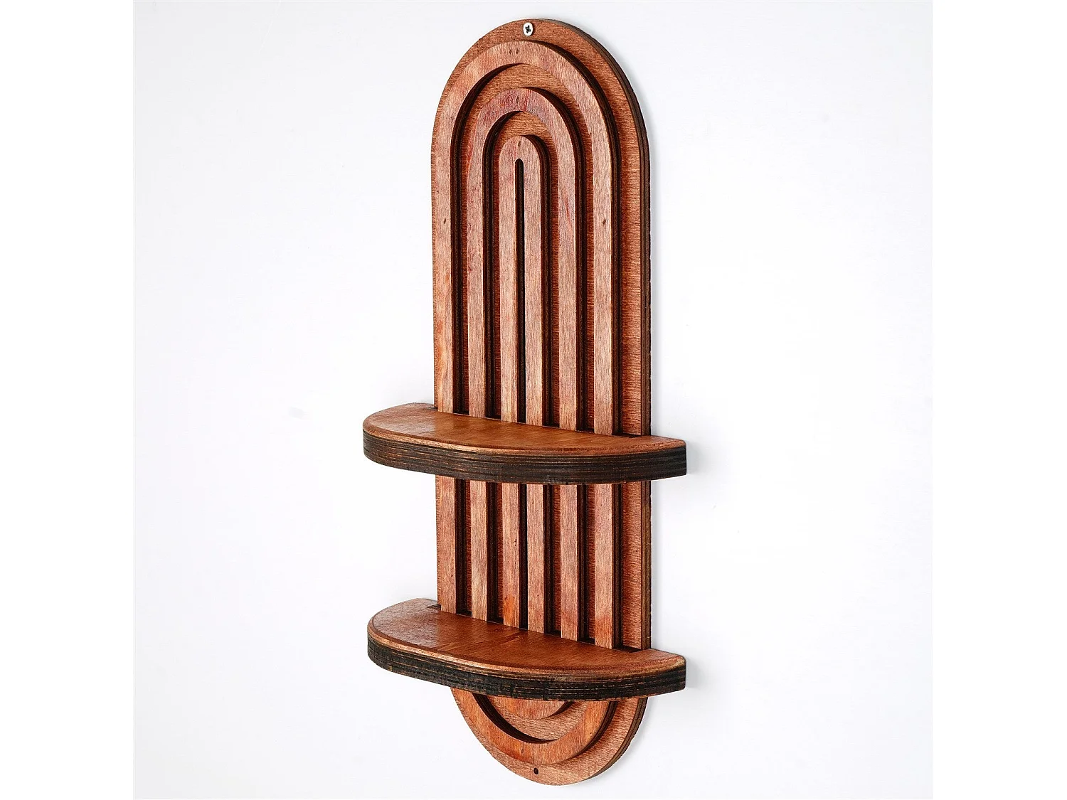 Étagère murale – 40 x 20 x 9 cm – Saumon – Contreplaqué