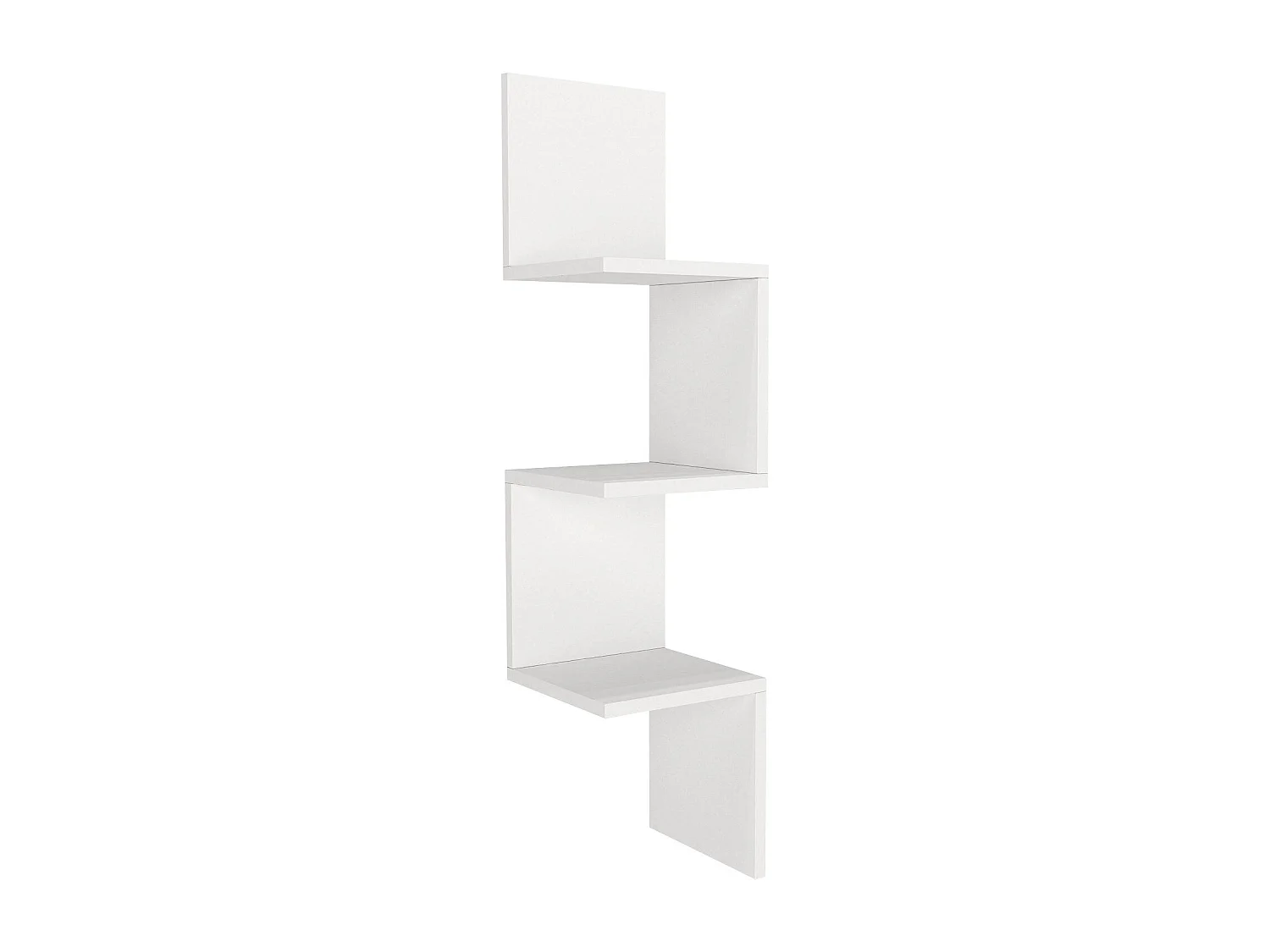 Mensola da parete scandinava – 25 x 105,4 x 25 cm – Bianco – Pannello di particelle