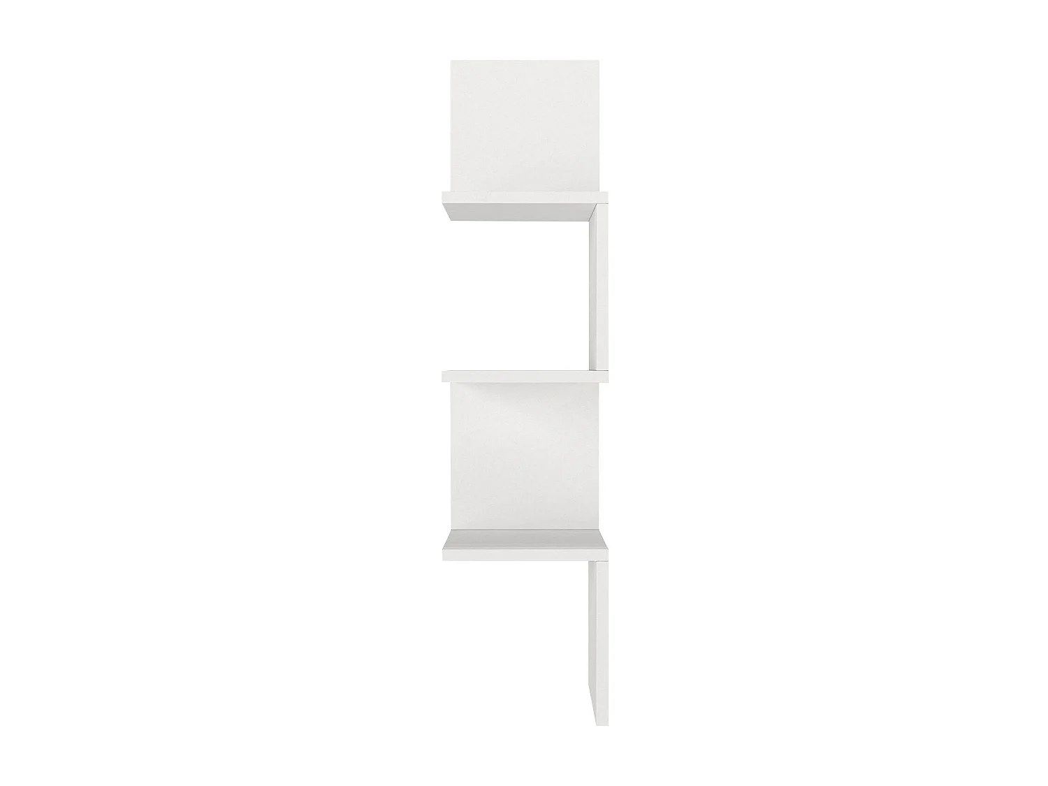 Mensola da parete scandinava – 25 x 105,4 x 25 cm – Bianco – Pannello di particelle