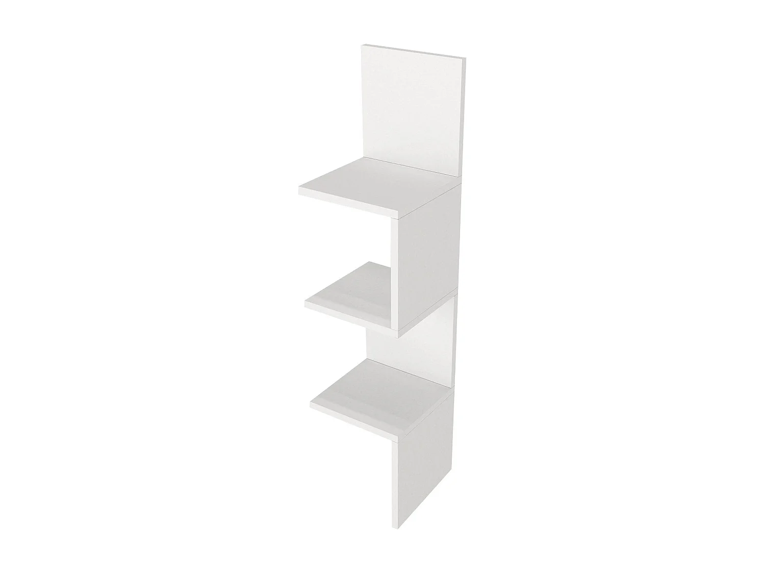 Mensola da parete scandinava – 25 x 105,4 x 25 cm – Bianco – Pannello di particelle