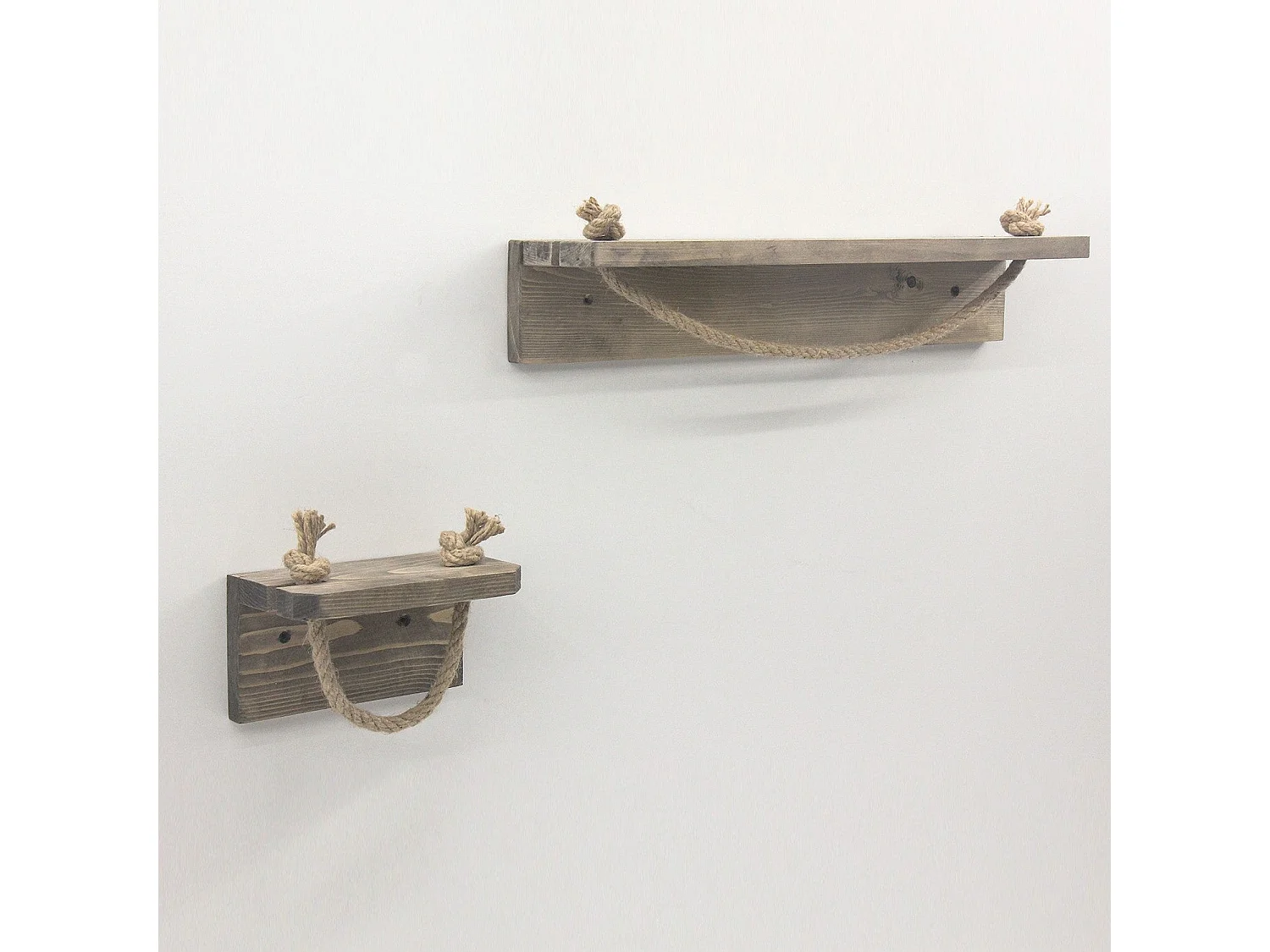 Estante de pared – 50 cm x 10 cm x 9 cm – Nogal – Madera de abeto