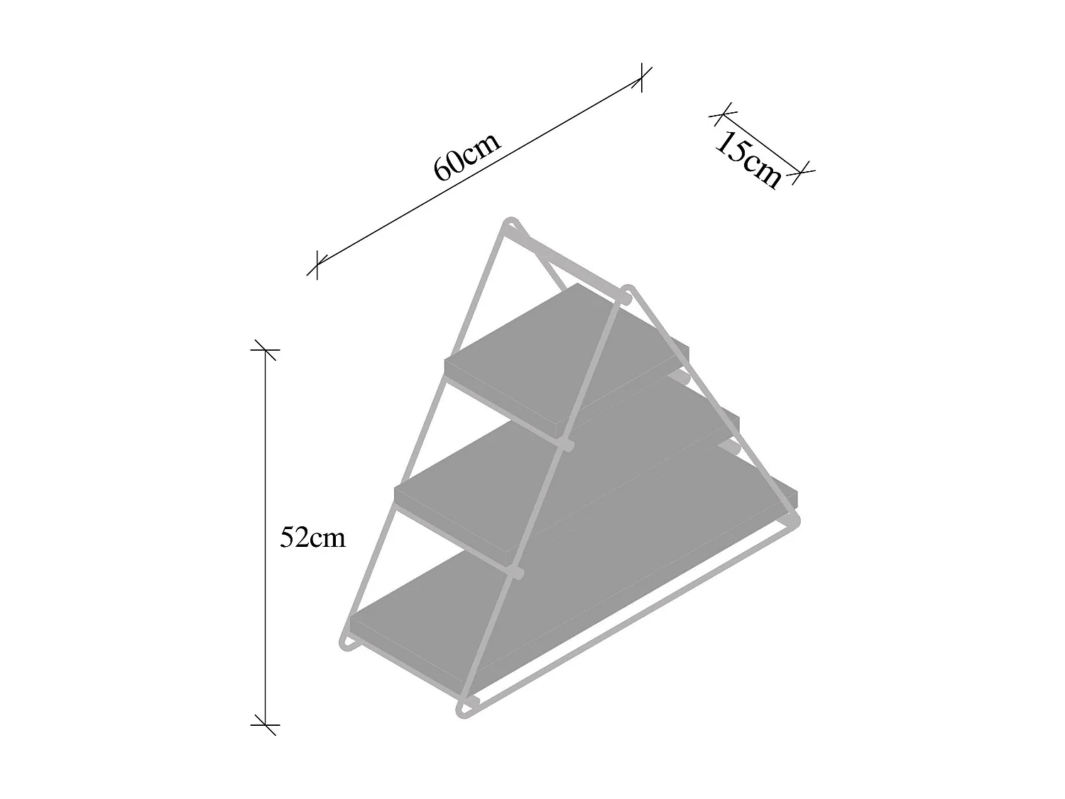 Wandplank-CM-005-SRK-Walnoot Zwart