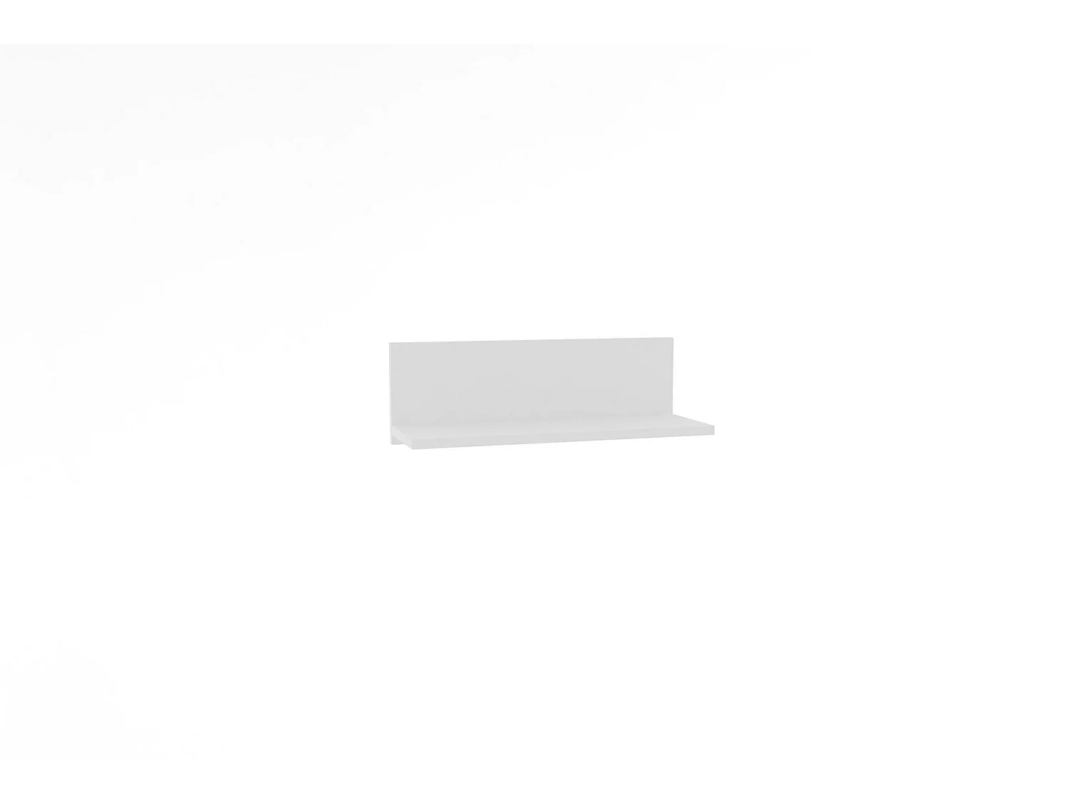 Wandplank – 60 cm x 19,6 cm x 21,6 cm – Wit – Melamine gecoat spaanplaat