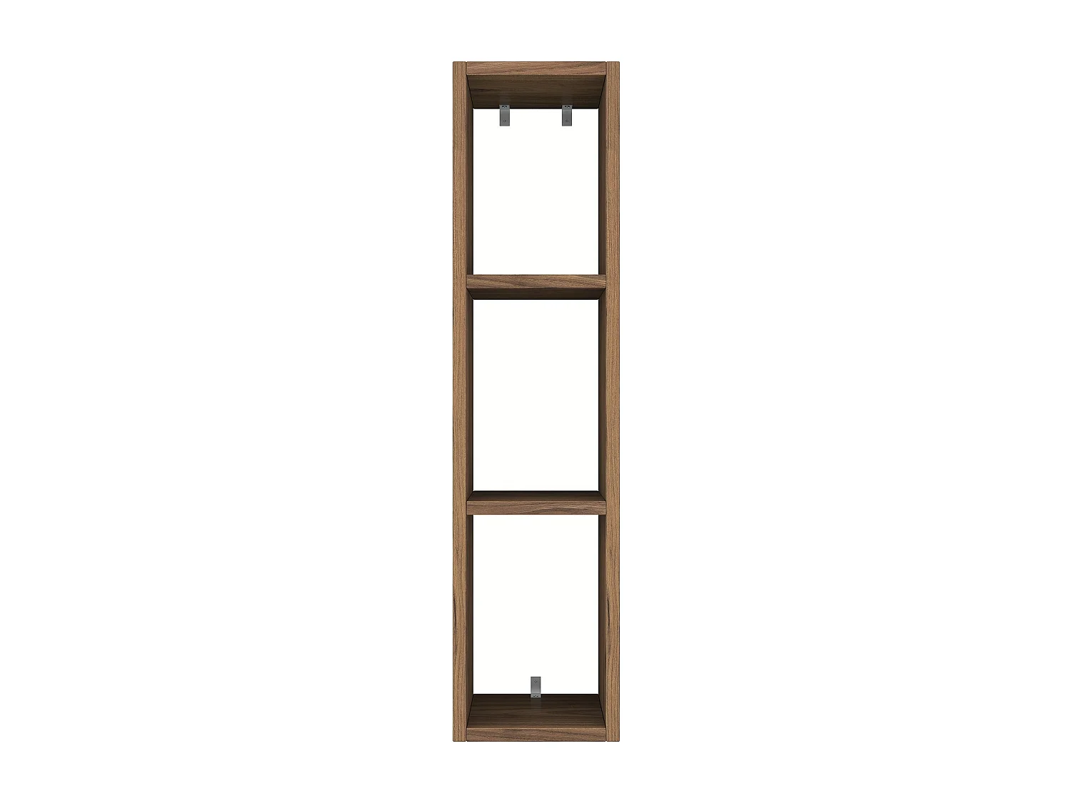 Skandynawska półka ścienna – 22,1 x 90 x 18,5 cm – Kolor orzechowy – Płyta wiórowa pokryta melaminą