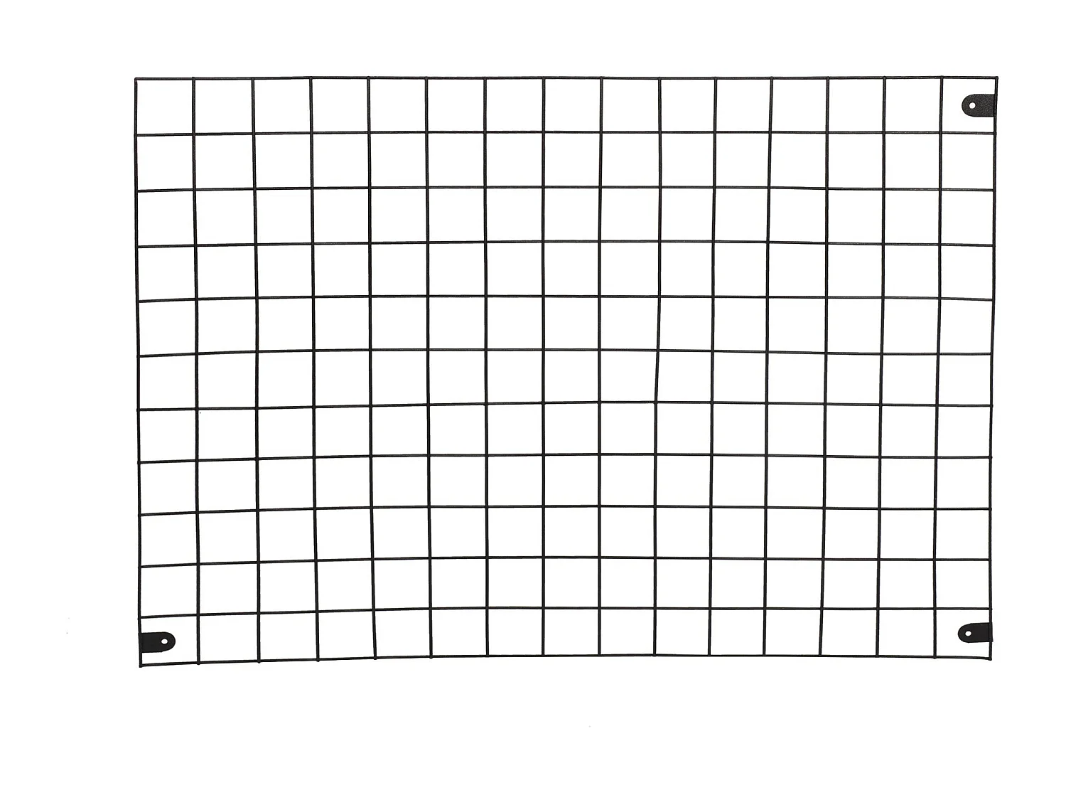 Mensola da parete in metallo – 42,5 cm x 38 cm x 9,3 cm – Nero