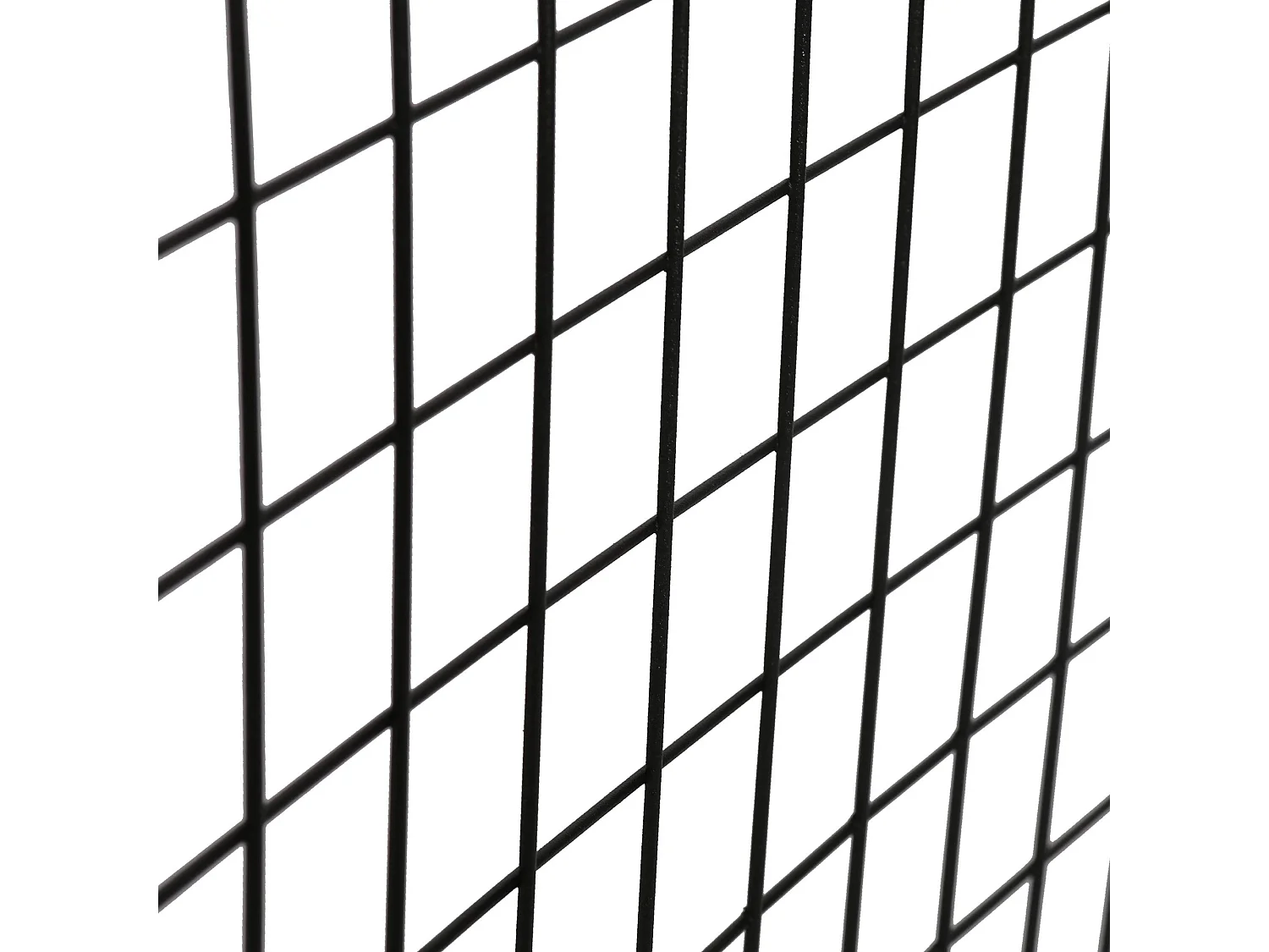 Mensola da parete in metallo – 42,5 cm x 38 cm x 9,3 cm – Nero