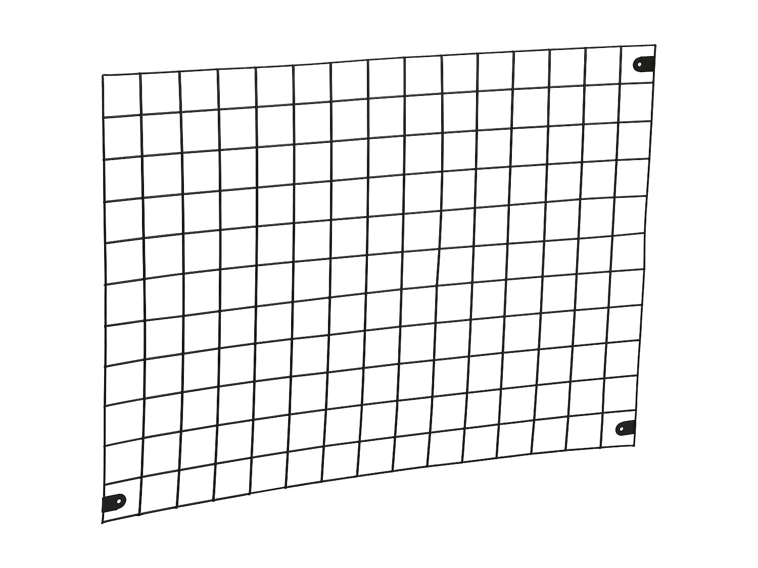 Mensola da parete in metallo – 42,5 cm x 38 cm x 9,3 cm – Nero