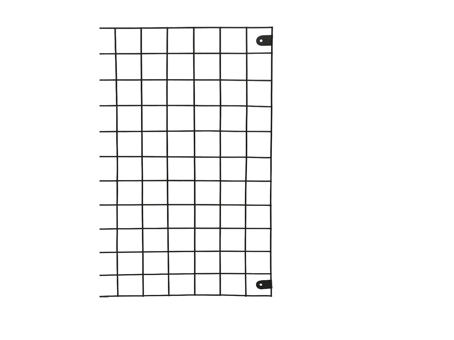 Étagère murale en métal – 42,5 cm x 38 cm x 9,3 cm – Noir