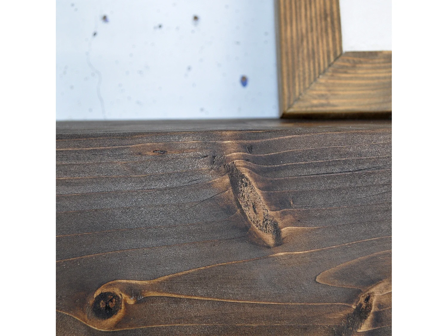 Wandregal aus Holz – 13 cm x 40 cm x 11 cm – Naturholz