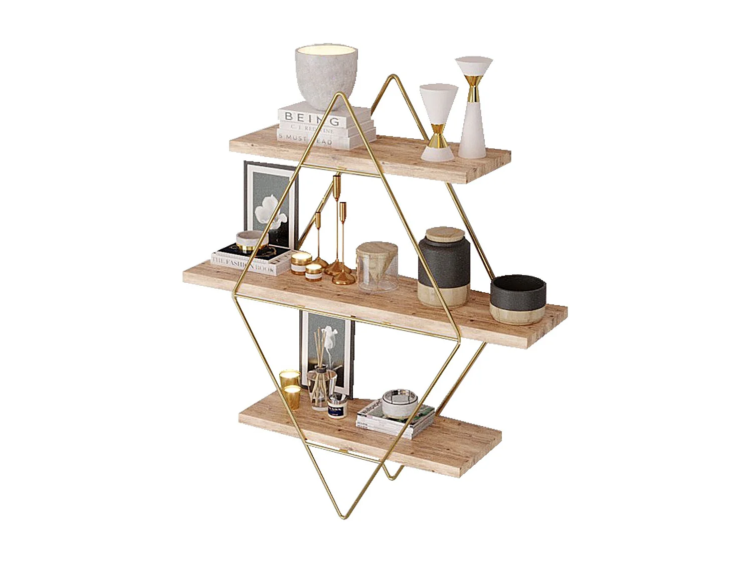 Wandregal-CM-027-SRK-Gold Braun