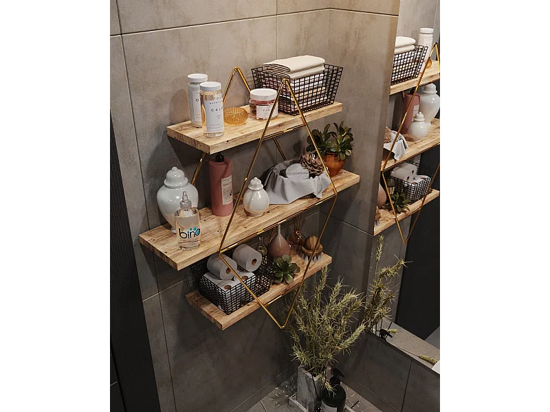 Wandregal-CM-027-SRK-Gold Braun