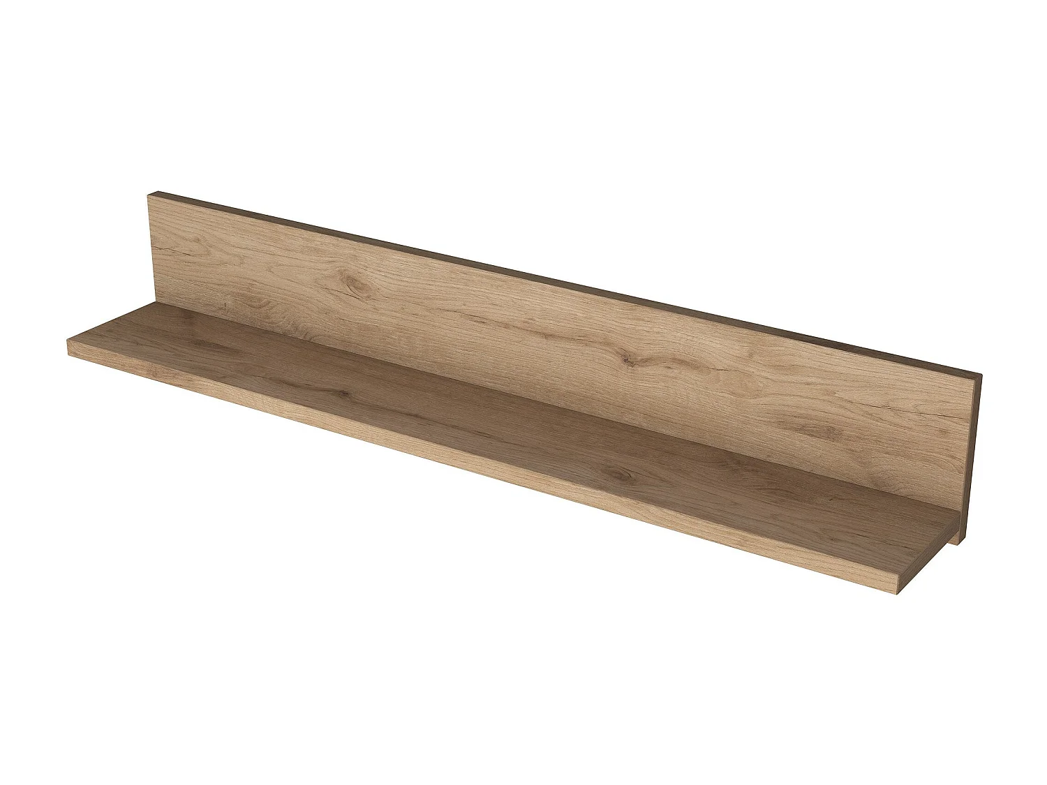 Wandregal – 90 x 15 x 14,8 cm – Walnuss – melaminbeschichtete Spanplatte