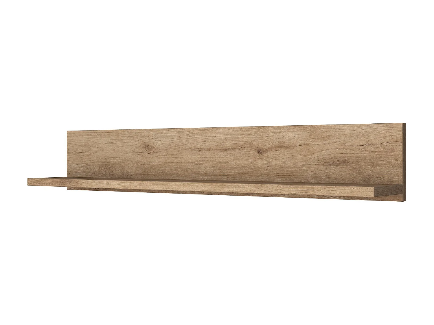 Wandregal – 90 x 15 x 14,8 cm – Walnuss – melaminbeschichtete Spanplatte