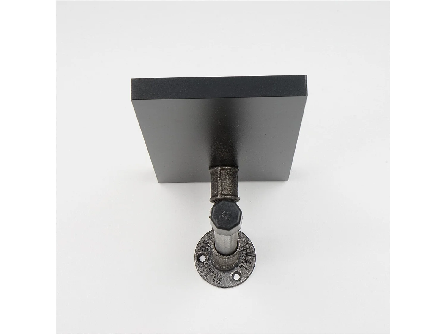 Estante de tubo 100% MDF, 15 x 28 x 15 cm, negro — BORURAF238