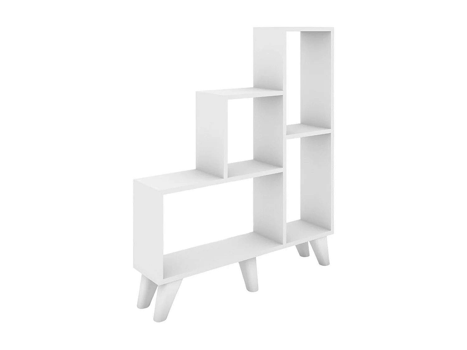 Regal – 88 x 106 x 20 cm – weiß – melaminbeschichtete Spanplatte