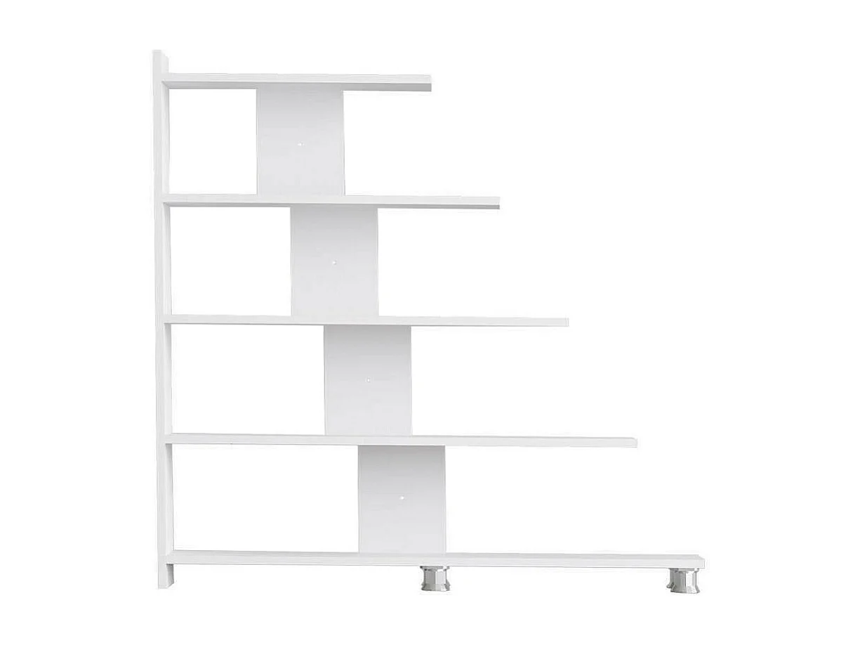 Regal – 122 cm x 120 cm x 20 cm – Weiß – Spanplatte mit Melaminbeschichtung