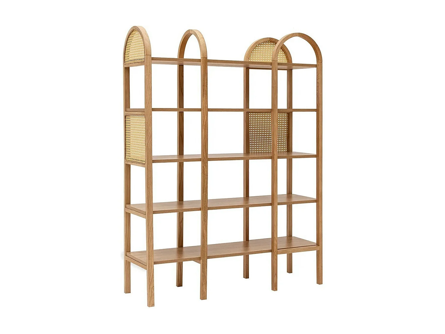 Regal aus melaminbeschichteter Spanplatte – 120 x 160 x 36 cm – Naturfarbe