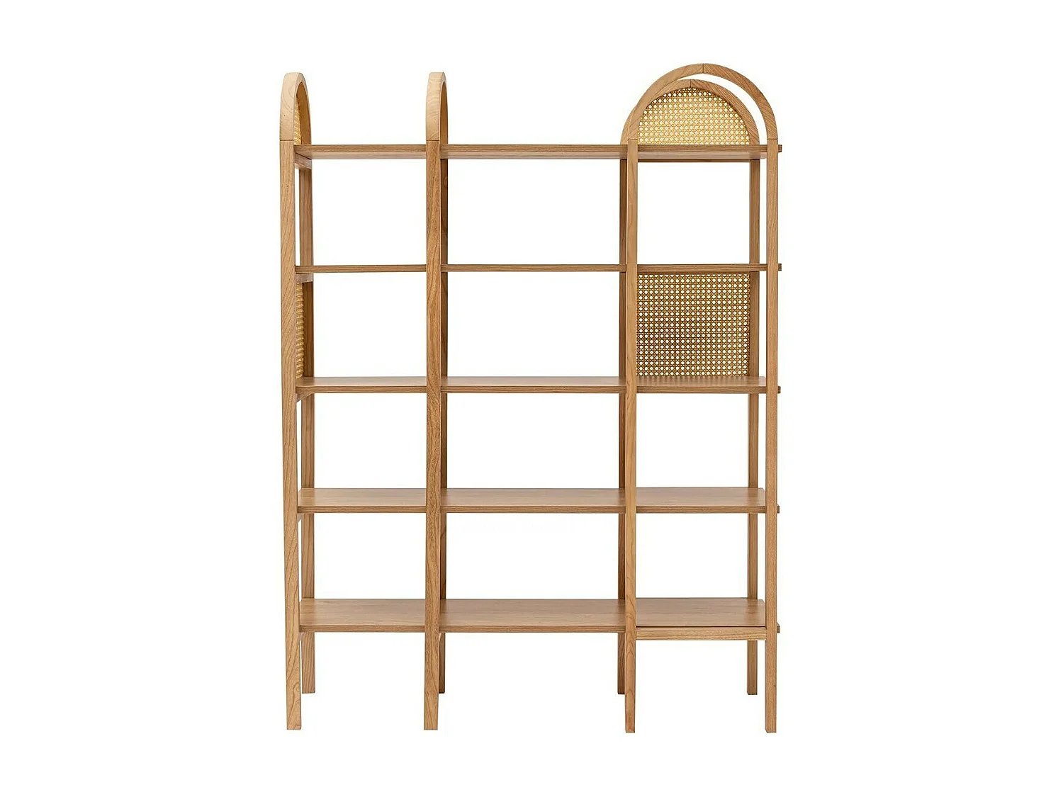 Regal aus melaminbeschichteter Spanplatte – 120 x 160 x 36 cm – Naturfarbe