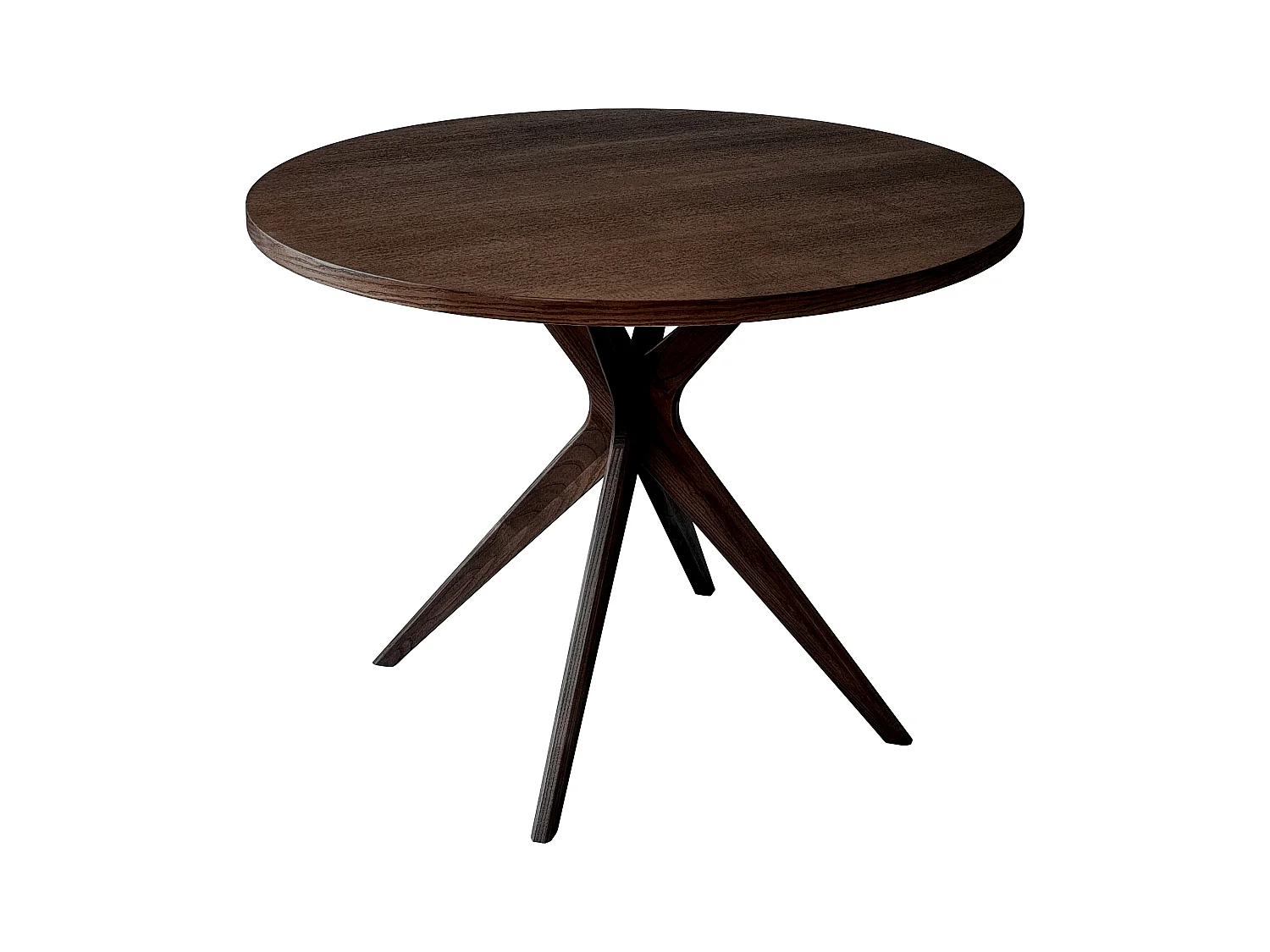 Runder Esstisch 110cm Jubi Bold Nussbaum