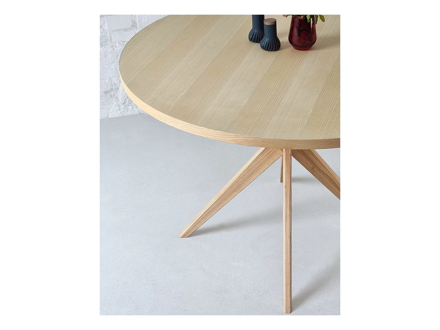 Runder Esstisch 110cm Jubi Bold Nussbaum