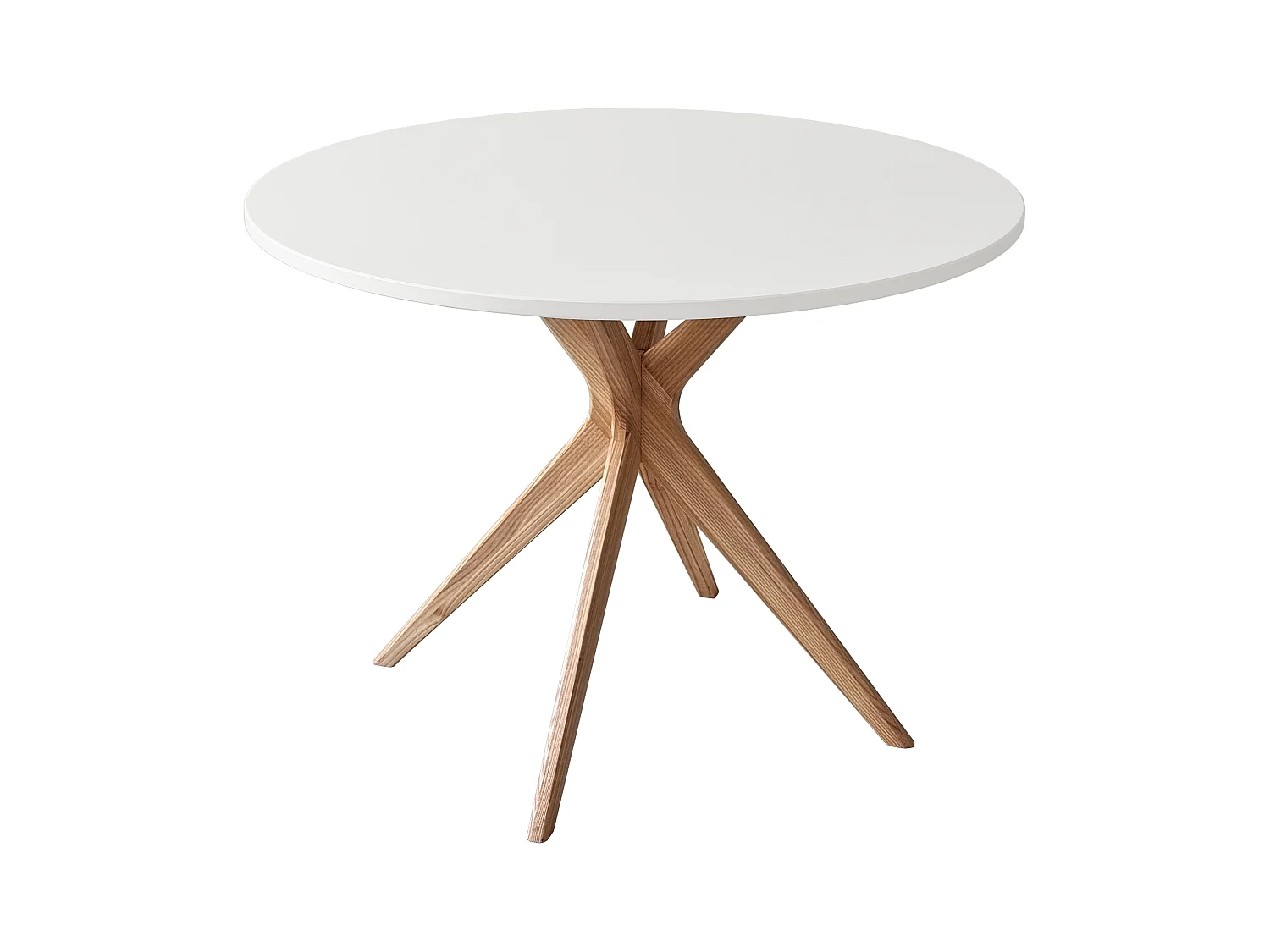 Table à manger ronde 110cm Jubi Bold Blanc