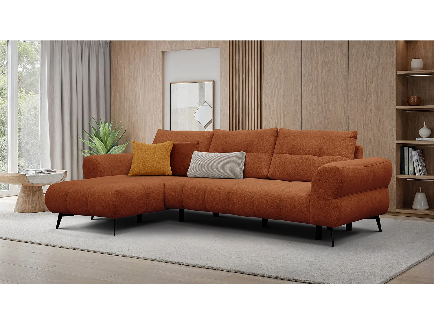 Ecksofa 4-Sitzer SALVINI, orange