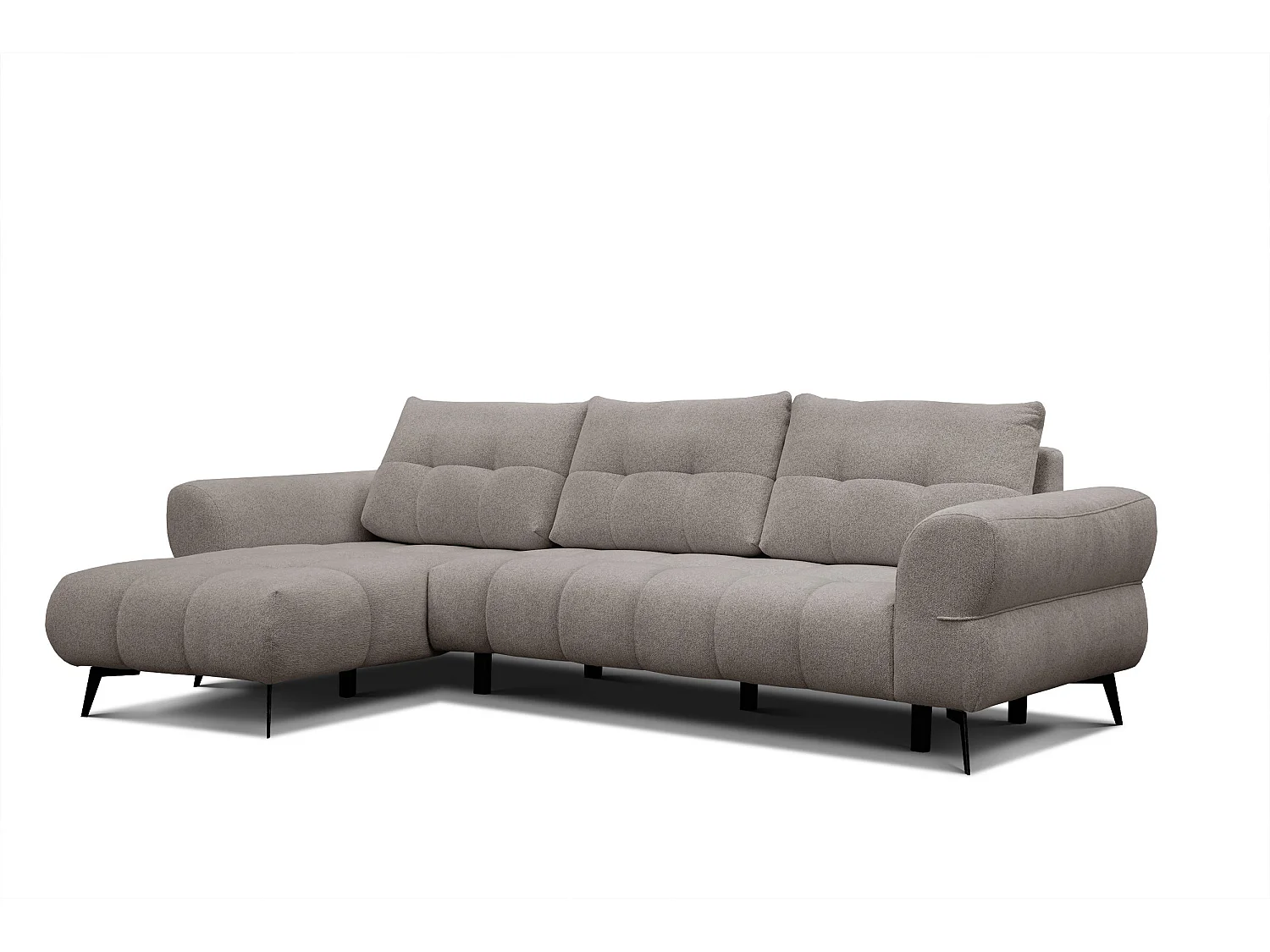 Ecksofa 4-Sitzer SALVINI, dunkelbeige