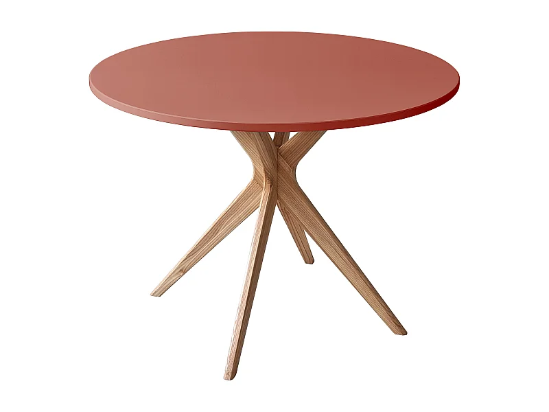 Table à manger ronde 110cm Jubi Bold Vieux Rose