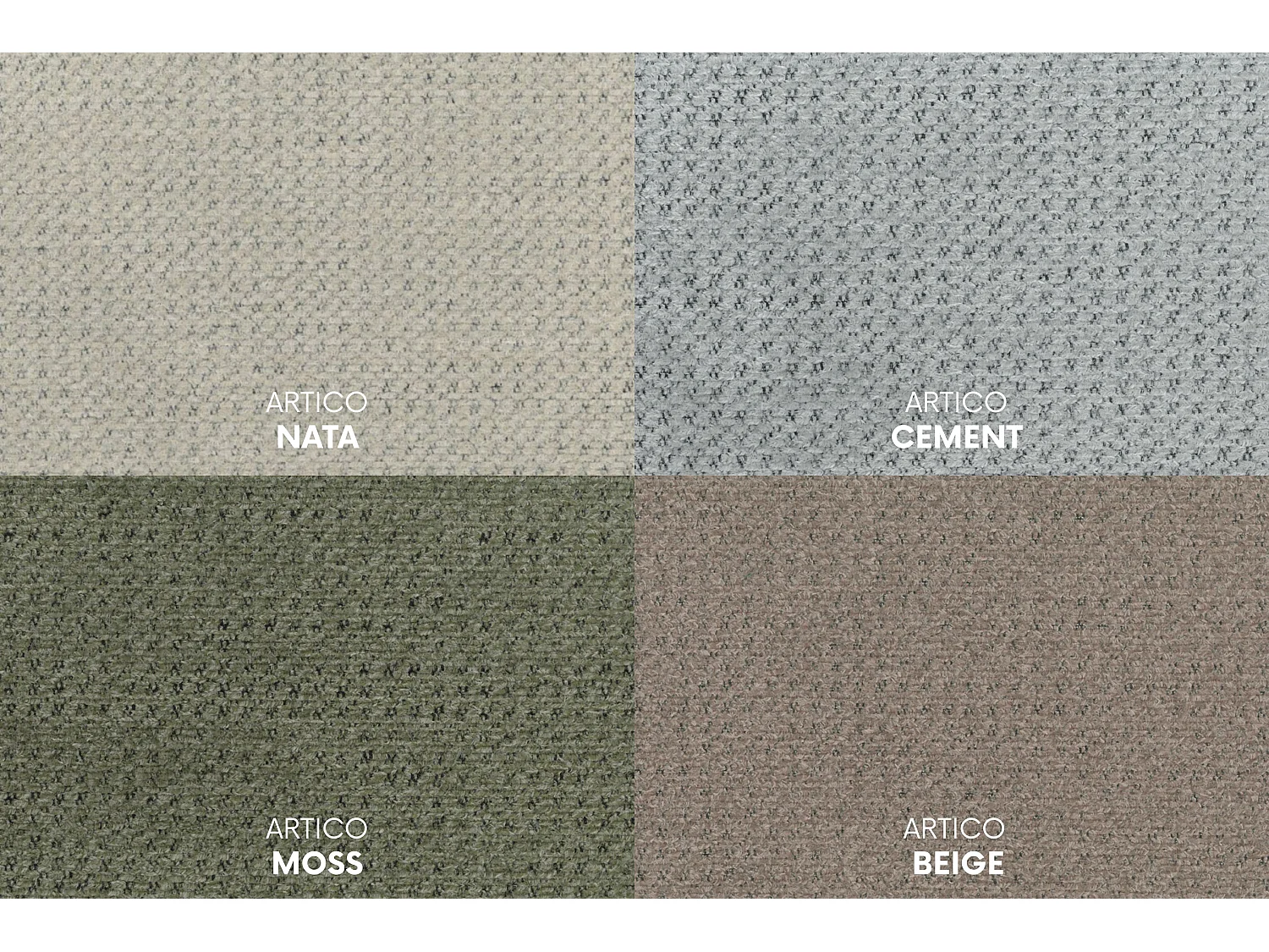 Canapé d'angle en U Cursal, tissu Artico, Moss