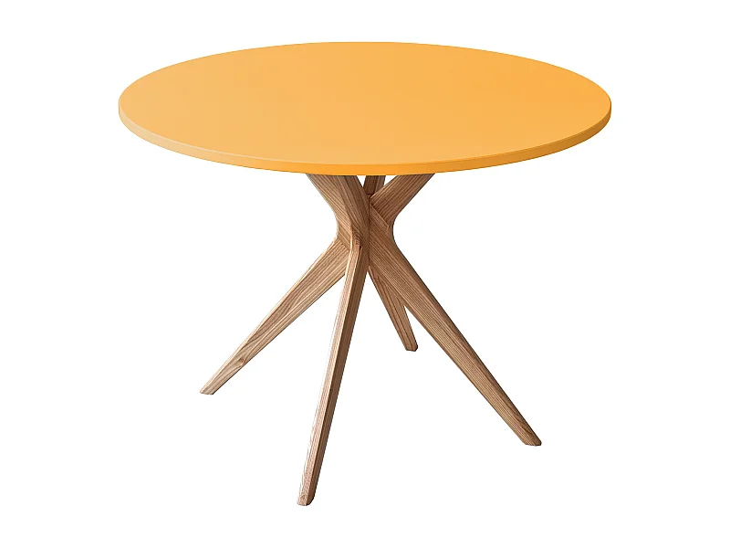 Runder Esstisch 110cm Jubi Bold Ginster Gelb