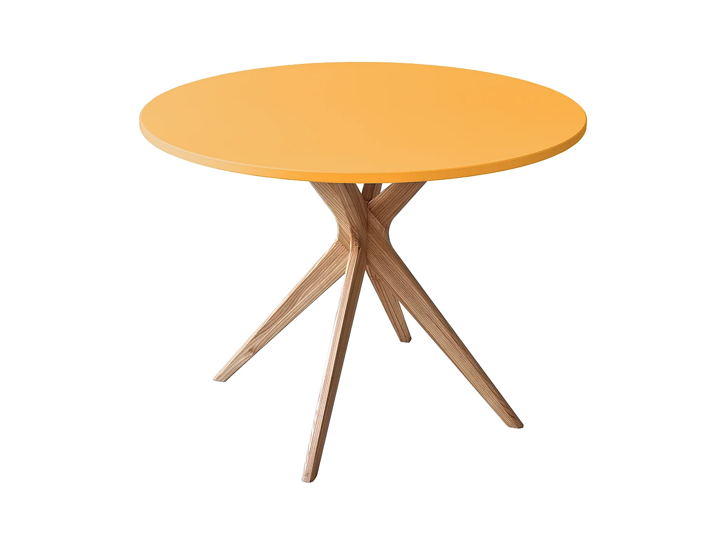 Runder Esstisch 110cm Jubi Bold Ginster Gelb