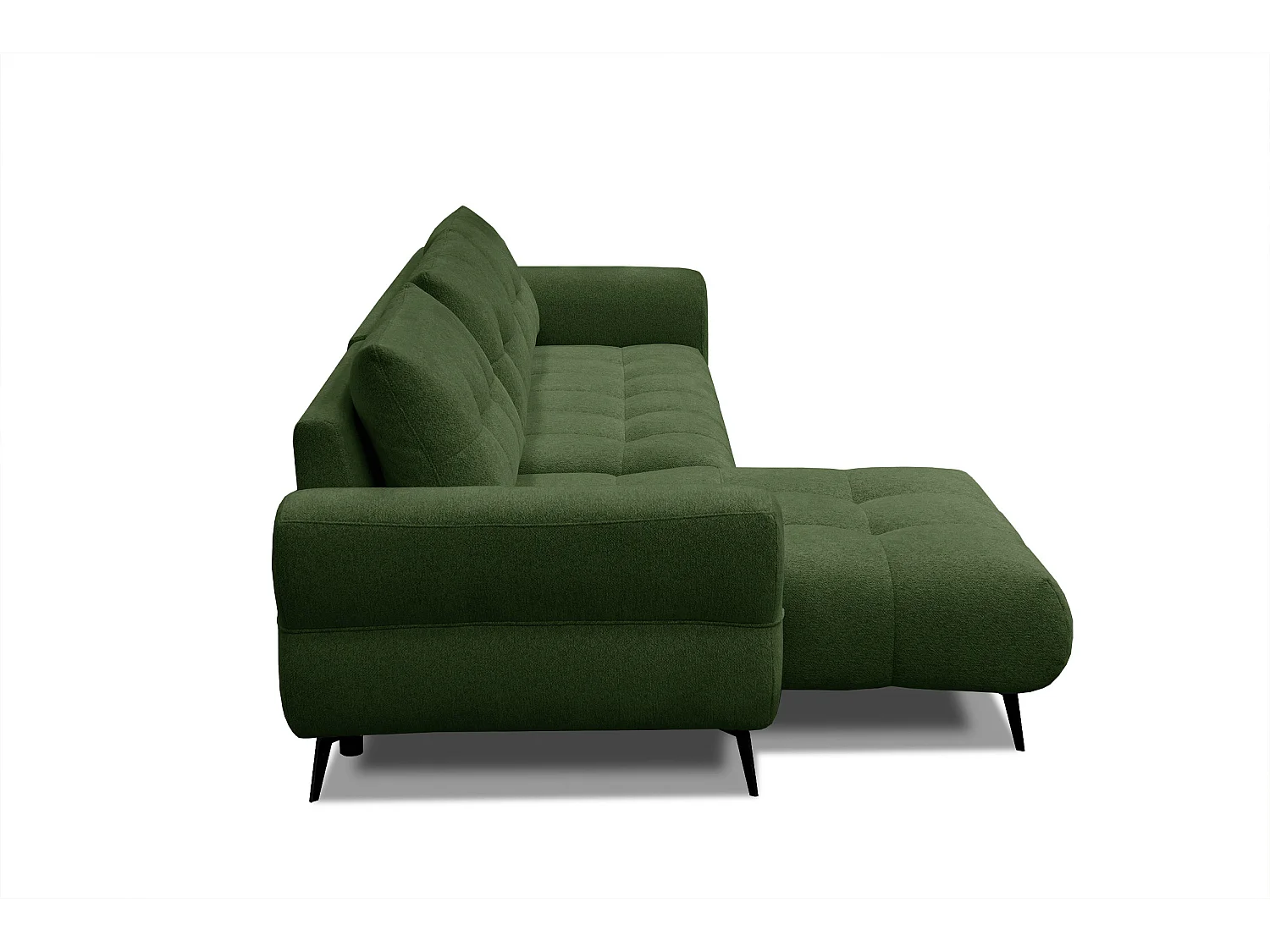 Ecksofa 4-Sitzer SALVINI, dunkelgrün