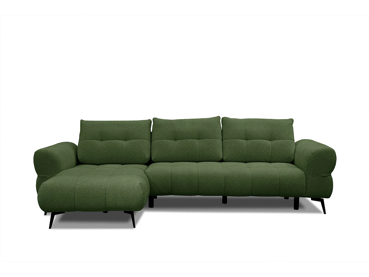 Ecksofa 4-Sitzer SALVINI, dunkelgrün