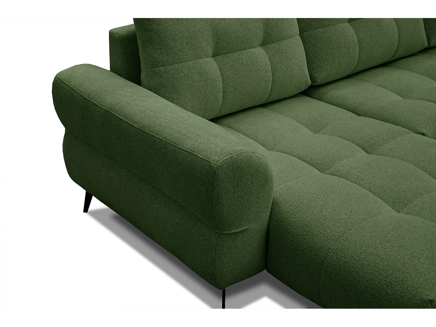 Ecksofa 4-Sitzer SALVINI, dunkelgrün