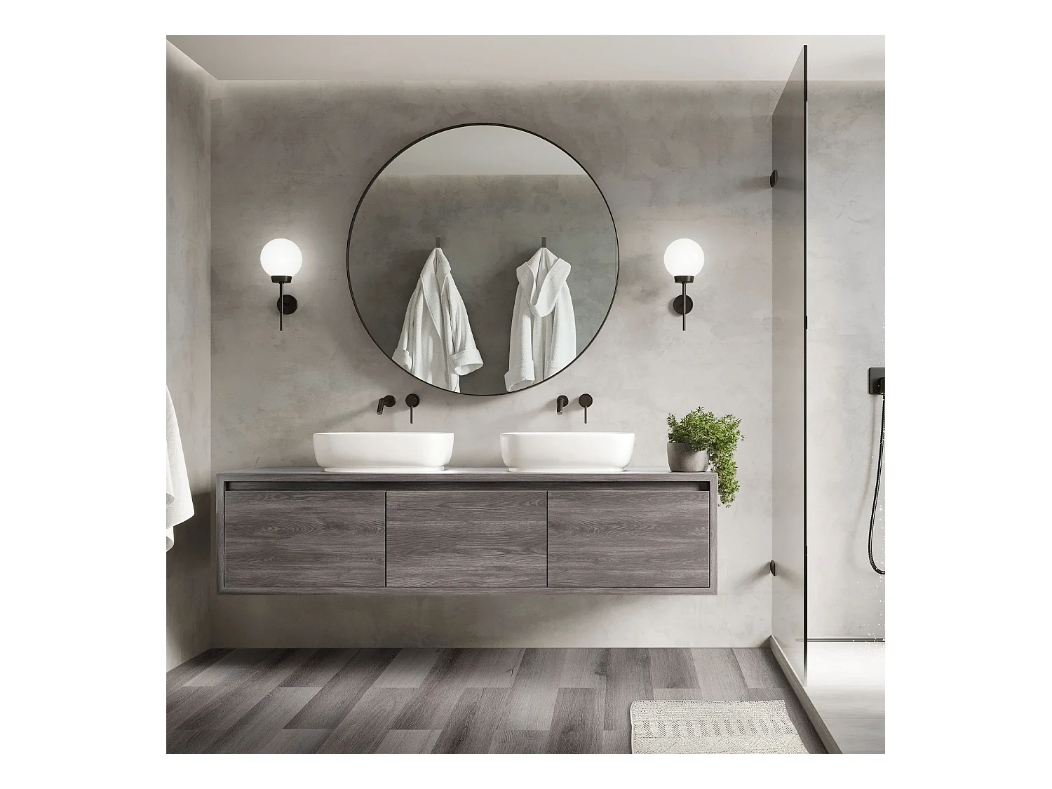 ML-Design Suelo vinílico de PVC 8,92 m² color pino gris 64x planchas autoadhesivas 91,5x15,3cm láminas grosor 2 mm efecto madera antideslizante