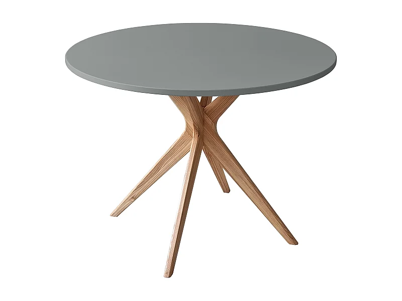 Table à manger ronde 100cm Jubi Bold Gris Béton