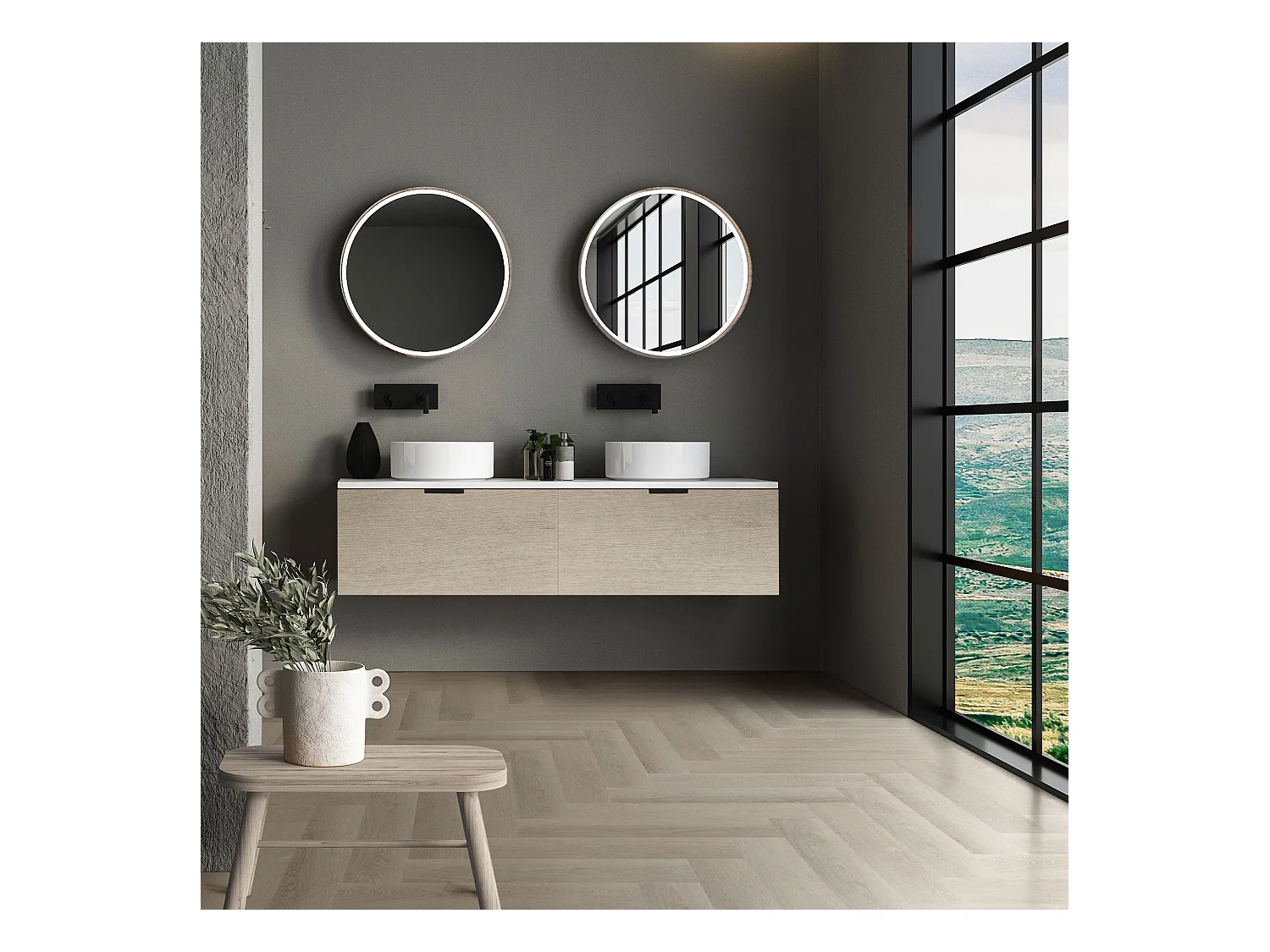 ML-Design Suelo vinílico de PVC 1.56m² marrón roble claro 20x planchas sistema de click 61x12,8cm láminas grosor 4,2mm efecto madera impermeable