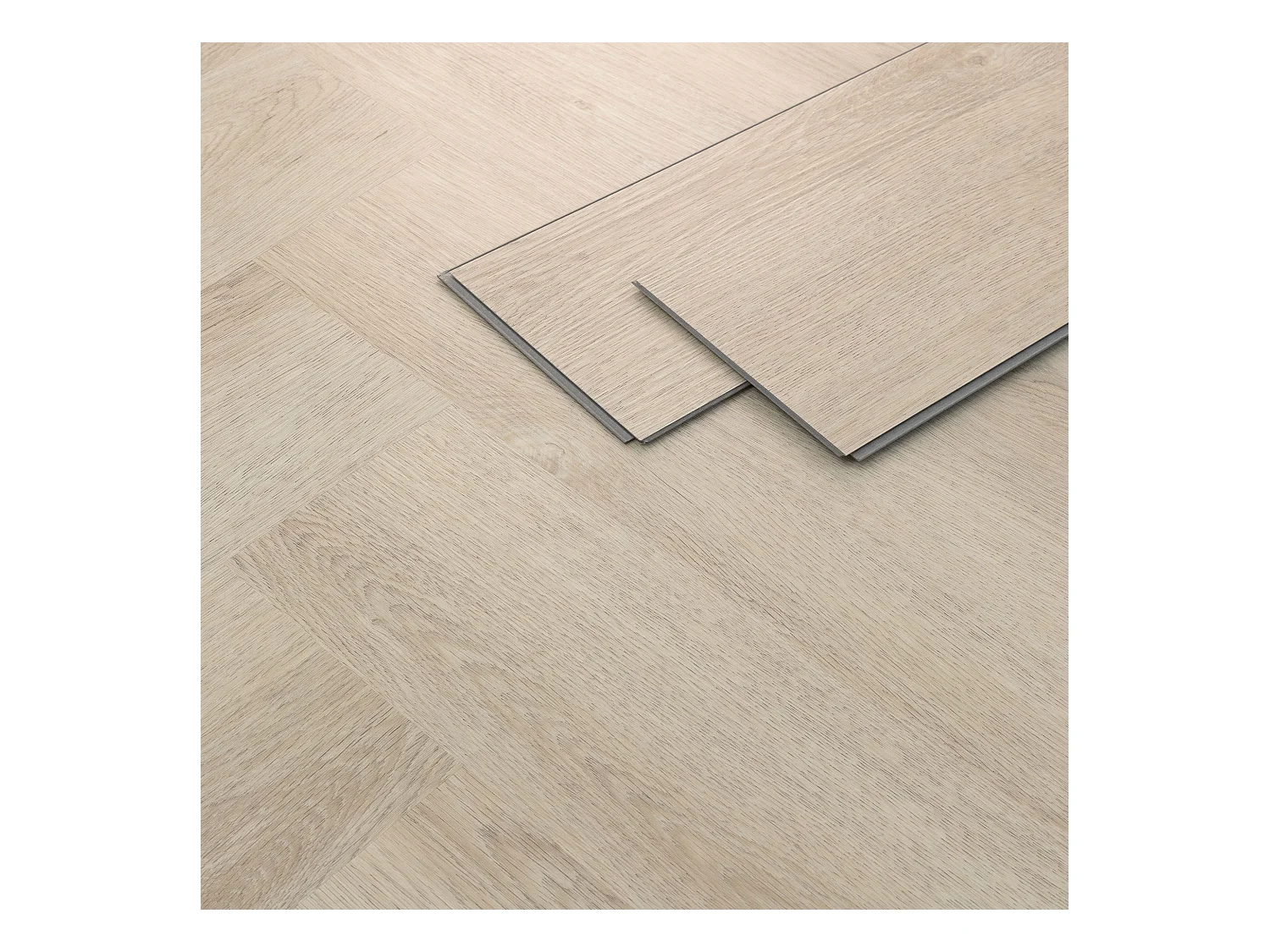 ML-Design Suelo vinílico de PVC 4.68m² color marrón roble claro 60x planchas sistema de click 61x12,8cm láminas grosor 4,2mm efecto madera