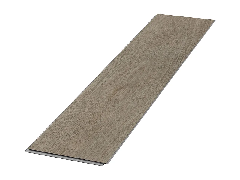 Revêtement de sol clipsable en vinyle 61cmx12,8cmx4,2mm 3,12m²/40 planches chêne chevron marron foncé imitation parquet pvc étanche classe charge 34