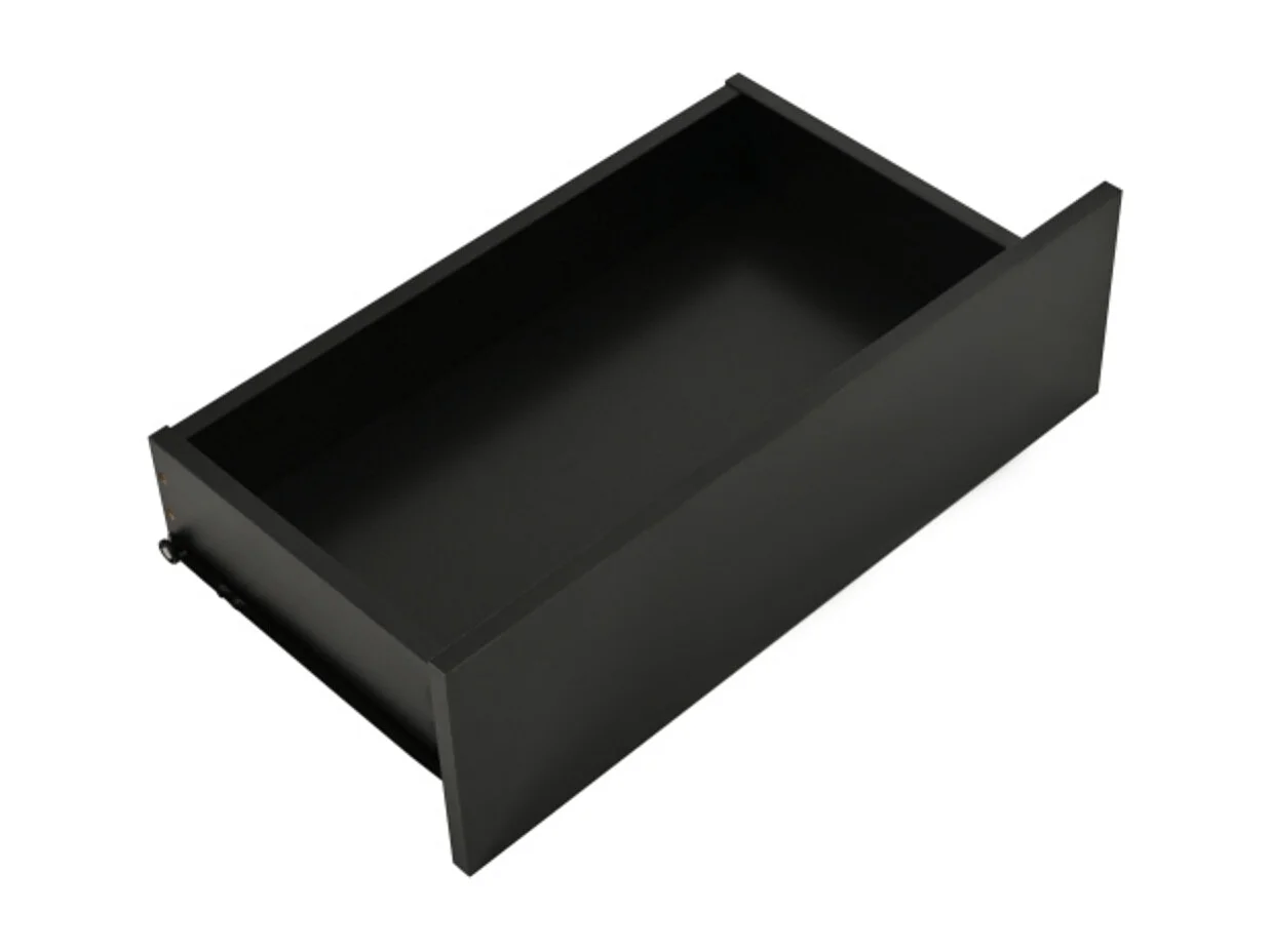 Couchtisch,kaffetisch mit 1 Schublade und LED-Lichtleiste, Beistelltisch, Hochglanz-Sofatisch,Wohnzimmertisch mit minimalistischem Design 100*50*31cm