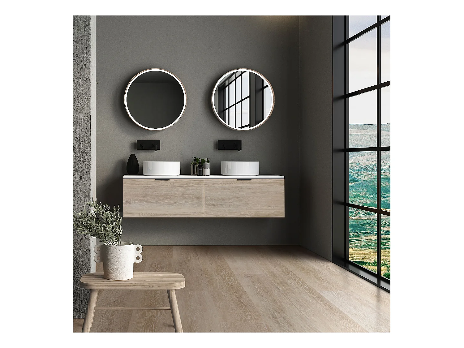 ML-Design Suelo vinílico de PVC 4,62m² color marrón afterglow 21x planchas sistema de click 122x18 cm láminas grosor 4,2mm efecto madera impermeable