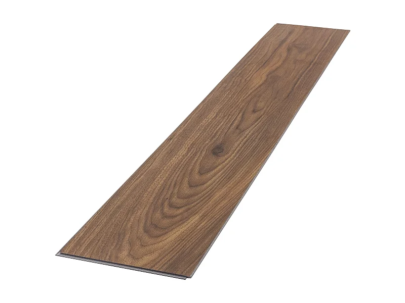 Revêtement de sol clipsable en vinyle 122cm x 18cm x 4,2mm 6,16m²/28 planches marron chêne aspect bois imitation parquet pvc étanche classe charge 34