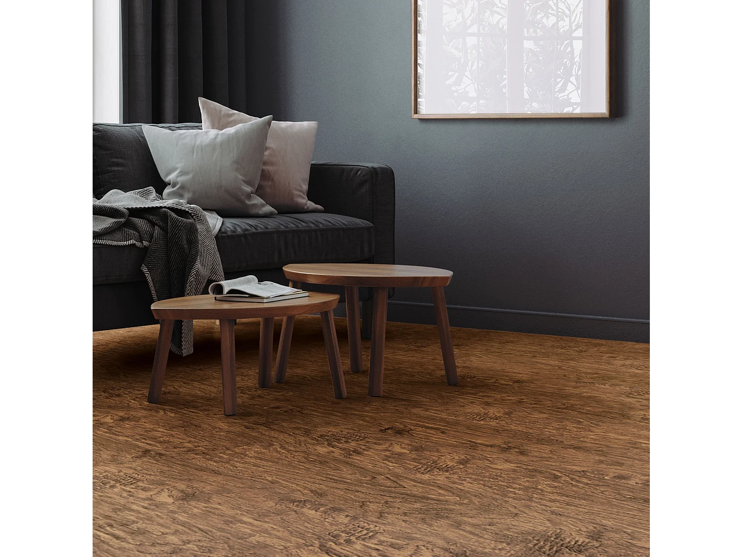 ML-Design Pavimento in PVC Deluxe 122x18cm 6,16 m² rovere classico 28 pezzi ad incastro in vinile rivestimento aspetto legno antiscivolo impermeabile