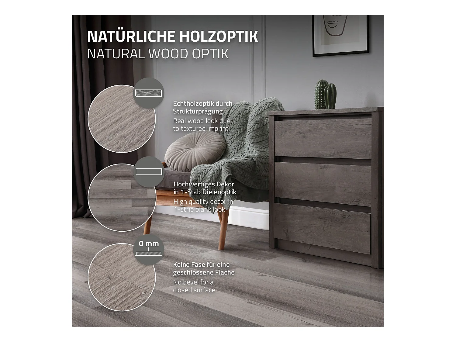 ML-Design Suelo vinílico de PVC 2,23m² color pino gris 16x planchas autoadhesivas 91,5x15,3cm láminas grosor 2 mm efecto madera antideslizante