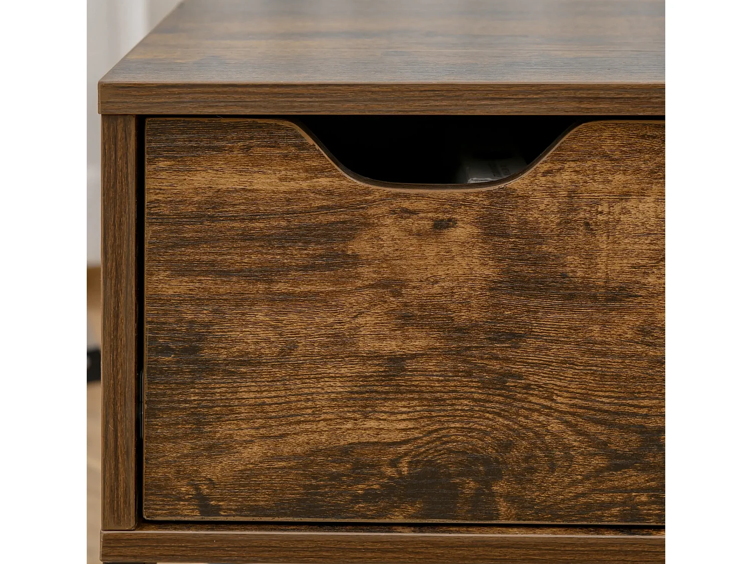 Couchtisch,Sofatisch Wohnzimmertisch Kaffeetisch mit Höhenverstellbarer 100 x 60 x 44 cm