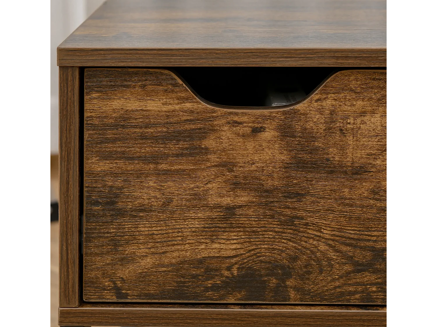 Couchtisch,Sofatisch Wohnzimmertisch Kaffeetisch mit Höhenverstellbarer 100 x 60 x 44 cm